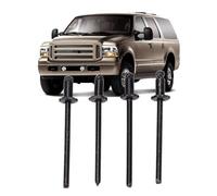 Cryfokt Rivetti a Rosetta 8 Pezzi, Rivetti a Rosetta in Alluminio Antiruggine per TAG PORTA VIN AMC con Design di Sostituzione Diretta, Adatti a Tutte le Parti Automobilistiche Che (BLACK)