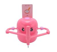 Cryfokt Robot da Disegno Intelligente, Robot da 2400 mAh Drawing Machine Art Lightenment for Children (Rosa Rossa)