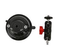 Cryfokt Robusto Supporto per Fotocamera con Ventosa per Auto Pratica Manopola di Bloccaggio in Metallo con Rotazione 1/4 Foro per Vite per Viaggi su Strada, Riprese