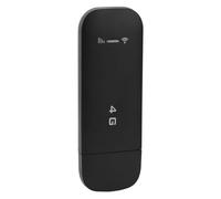 Cryfokt Router WiFi Portatile USB 4G LTE Plug and Play Veloce e Stabile per Dispositivi Multipli Materiale ABS per Viaggi D'affari a Casa (BLACK)
