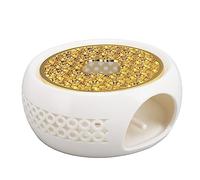 Cryfokt Scalda Teiera in Porcellana, Resistente Scaldavivande Rotondo per L'ora del tè/caffè, Cuscino in Lega, Ideale per gli Amanti del tè e per L'uso Domestico