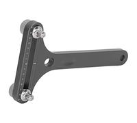 Cryfokt Scatola per Orologio a 2 Poli/scala Apri Coperchio Leggi Strumento di Riparazione del Supporto del Movimento per Riparatori di Orologi in Lega di Alluminio (GRAY)