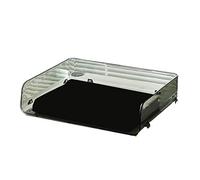 Cryfokt Scatola Portaoggetti Impilabile per Carta A4, Organizer per Documenti da Scrivania Trasparente di Grande capacità per Ufficio, Vassoio per Carta in Plastica di Alta qualità (Verde