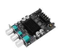 Cryfokt Scheda Amplificatore di Potenza 100Wx2 Modulo Amplificatore Subwoofer Affidabile a Due DC12-24V con Protezione da Surriscaldamento per Audiofili e Amanti della Musica Altoparlante da