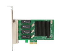 Cryfokt Scheda di Rete PCIE NIC, Robusta e Durevole Adattatore per Server PCB PCIE RJ45 Gigabit a 4 Porte Facile Installazione RTL8111H per Computer