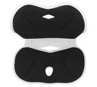 Cryfokt Sedia di Supporto Lombare Pieghevole a Forma di Cuscino Postura Migliore, Piastra per la Schiena per Adulti e Bambini, Materiale Traspirante, per Studio in Ufficio (BLACK)