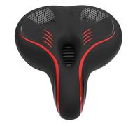 Cryfokt Sedile per Bici in Pelle PU Premium per Strade Sconnesse con Imbottitura in Memory Foam Traspirante per Varie Bici da Ciclismo (rosso)