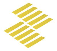 Cryfokt Segnalinea Campo da Tennis Segnalinea Terreno da Tennis Materiale PVC, Facile da Vedere, Adatto per Allenamenti di Basket, Confezione da 10 (Yellow)