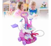 Cryfokt Set da Gioco per la Pulizia Prescolare, Giocattolo Educativo per Bambini, Gioco per la Pulizia della Casa per Giochi di Ruolo, Progettato per la Forma della Mano del Bambino (PINK)