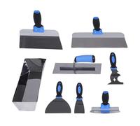 Cryfokt Set di 8 Strumenti per Cartongesso in Acciaio Inossidabile Che Si Stende e Leviga in Modo Efficiente per la Riparazione e la Finitura delle Pareti, Set di Strumenti per Pittori per un Lavoro