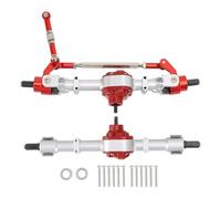 Cryfokt Set di Assi Anteriori e Posteriori Sicuro e Stabile, Set di Assi di Marcia Sostituzione Dell'asse Anteriore e Posteriore per D90 D91 D96 D99S MN90 MN96 MN99 MN99S FJ45 1/12 RC (Silver)