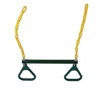 Cryfokt Set di Catene con Anelli per Barra Oscillante a Trapezio, Giocattolo Durevole per Esercizi in Palestra o nel Parco Giochi, Installazione Facile per Bambini e Adulti