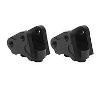 Cryfokt Set di Collegamenti Ammortizzatori in Alluminio CNC, Supporto di Collegamento Durevole per Auto RC AXIAL SCX10-II 2 Pezzi, Parti di Aggiornamento Facili da Installare (BLACK)