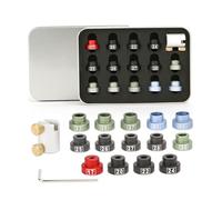 Cryfokt Set di Confronto tra Calibri in Lega di Alluminio, Strumento Robusto e Conveniente per Gli Appassionati di Calibro .17-.45