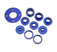 Cryfokt Set di Guide per Modelli di Fresatura Set di Boccole in Lega di Alluminio Durevole, flessibilità Completa per Modelli di Punte di Fresatura, Ideali per Progetti di Lavorazione del Legno