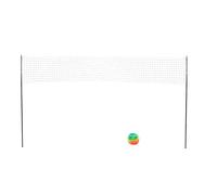 Cryfokt Set di Pallavolo Completo, Set di Reti di Pallavolo Portatile per Trasporti Easy Professional PE e Iron per il Cortile per Bambini Adulti