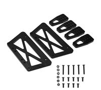 Cryfokt Set di Piastre di Sollevamento del Telaio Resistente All'usura per Auto Modello Axial SCX10 1/10 RC, Migliora il Passaggio degli Ostacoli per gli Hobbisti (BLACK)