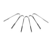 Cryfokt Set di Pinze per Palline di Dolci, Acciaio Inossidabile di Alta qualità, Pratiche per Gelato, Zucchero, Pane, Insalata, 5 novità per il Ristorante (5 pinzette)