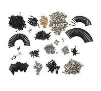 Cryfokt Set di Viti di Fissaggio, 866 Pezzi in Lega di Alluminio con Presa a Bottone, Parti del Cappuccio della Testa a T, Kit di Assortimento di Dadi con Scanalatura a T, Diverse