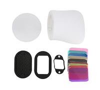 Cryfokt Set Softbox per Flash Fotocamera, Griglia a Nido D'Ape Leggera e