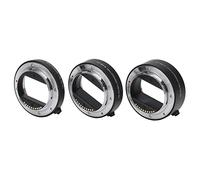Cryfokt Set Tubi di Prolunga Macro, Anelli di Messa a Fuoco Automatica Durevoli in Lega di Alluminio, 10 Mm + 16 Mm + 21 per Obiettivi con Attacco E, Appassionati di Fotografia