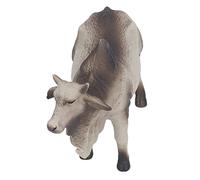 Cryfokt Simulato Mini Modello di Bestiame da Fattoria Figurina di Toro in Plastica Ornamento Realistico per la Decorazione Dell'ufficio Domestico