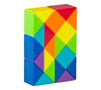 Cryfokt Snake Cube Puzzle 72 Blocks, Gioco Rompicapo Serpente in ABS | per bambini, giocattolo da viaggio creativo, blocchi rotanti, mini puzzle regalo, rompicapo educativo per bambini