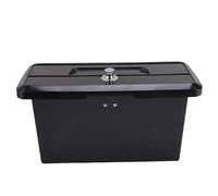 Cryfokt Sostituzione del vano portaoggetti dell'imbarcazione, Vano portaoggetti con Chiusura in ABS per Yacht con Doppio portabicchieri, Organizer per vano portaoggetti Marino (Black)