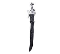 Cryfokt Spada Giocattolo Illuminata a LED con 7 Colori RGB, Effetti Fluidi, Sensore Sonoro, Fumo d'Acqua, Sciabola in ABS per Regalo di Compleanno Cosplay (Silver)