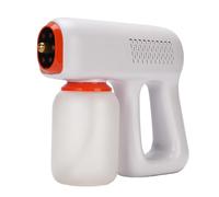 Cryfokt Spruzzatore Portatile Senza Fili Luce Blu Efficiente per L'intera Stanza, Macchina per Nebulizzazione Elettrica da 300 Ml per Elettrodomestici Bianco