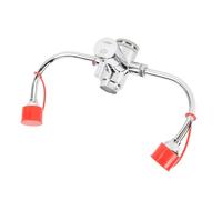 Cryfokt Stazione Compatta per Lavaggio Oculare con Rubinetto Unità Efficiente per Lavaggio Oculare di Emergenza con Coperchio Adattatori M24 M22 M20 per Piccoli Uffici Laboratori