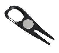 Cryfokt Strumento Divot da Golf, Forchetta da Golf Green in Lega di Alluminio da 10 Cm 15 G, Forchetta da Magnetica con Punte di Precisione per la Riparazione dei Segni del Fairway e la Pulizia