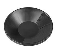 Cryfokt Strumento per L'estrazione Mineraria in Plastica Nera Multifunzionale Gold Pan Leggero per la Prospezione delle Pulizie 15 Pollici