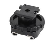 Cryfokt Supporto Flash Adattatore Hot Shoe ABS CSM-3; Design Robusto e durevole; Connessione per Flash esterno; Amanti della fotografia; Accessorio per Videocamera