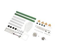 Cryfokt Supporto per Custodia Aperta per Computer MATX con Eccellente Dissipazione del Calore per Progetti Fai da Te, per Scheda Madre MATX, Struttura in Alluminio (argento verde)