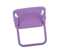 Cryfokt Supporto per Telefono in Materiale TPR Supporto Mobile Decorativo Compatto per Scrivania o Comodino Modalità Verticale in modalità Orizzontale Guardando la Forma di Sgabello (PURPLE)