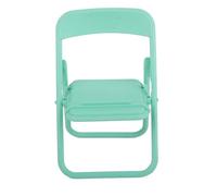 Cryfokt Supporto per Telefono in Materiale TPR Supporto Mobile Decorativo Compatto per Scrivania o Comodino Modalità Verticale in modalità Orizzontale Guardando la Forma di Sgabello (GREEN)