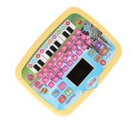 Cryfokt Tablet per L'Apprendimento dello Spagnolo Giocattolo Elettronico Colorato per i più Piccoli Vocabolario di Matematica Apprendimento Musicale per Bambini Portatile 7,1x9,4x0,8 Pollici (YELLOW)