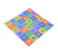 Cryfokt Tappetino da Gioco in Morbida Schiuma EVA da 36 Pezzi con Numeri e Lettere, Tappetino da Gioco e Apprendimento Creativo per Bambini, Tappeto da Divertente e Sicuro, Ideale per i Bambini