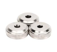 Cryfokt Tappo della Valvola a Tromba, Migliora la Precisione, Stantuffo a Vite in Metallo Argentato per la Sostituzione, 3 Pezzi per Accessori a Tromba (Coperchio inferiore OE: 5615Q0)