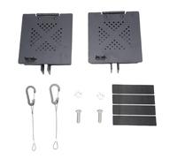 Cryfokt Tappo per estremità del Paraurti per RV in Acciaio al Carbonio, Coperchio del Tappo Quadrato con Fori di Sfiato, Cover Cappa per Ventilazione per Cappotto per Pinza per RV