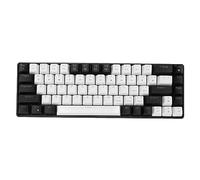 Cryfokt Tastiera da Gioco Meccanica Portatile Copritasto Bicolore Multifunzionale per Barra Internet, Tastiera Luminosa RGB a 68 Tasti (#1)