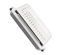 Cryfokt Tastiera Vintage, Tastiera per Macchina da Scrivere Portatile 86 Tasti Rotondi per Tablet Laptop per per IOS (WHITE)