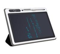 Cryfokt Tavoletta Elettronica Portatile da Scrittura LCD per Disegno a Mano di Bambini, Funzione di Blocco Schermo Trasparente per Bambini e Studenti, in Pelle Nera, Tavoletta da Scrittura 9,0x7,0