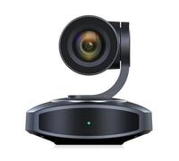 Cryfokt Telecamera PTZ 4K, Tracciamento Automatico AI Zoom Ottico 10X Rotazione di 250° Telecamera per Videoconferenza 4K/30fps con Uscita USB 3.0 LAN PoE, per Servizi di Culto (Spina europea)