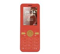 Cryfokt Telefono Cellulare Senior Doppia SIM Doppio Standby con Tasti Grandi e Torcia per Anziani, Display a Colori da 2,4 Pollici, Batteria a Lunga Durata, Ideale per L'Uso Quotidiano (Rosso)