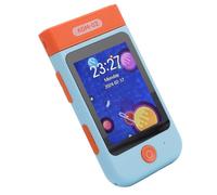 Cryfokt Telefono Giocattolo per Bambini Piccoli, Giocattolo per Smartphone per Bambini Multifunzionali Portatili da 2,8 Pollici Tattili per all'aperto (Gatto Blu)