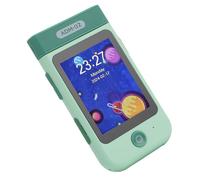 Cryfokt Telefono Giocattolo per Bambini Piccoli, Giocattolo per Smartphone per Bambini Multifunzionali Portatili da 2,8 Pollici Tattili per all'aperto (verde dinosauro)