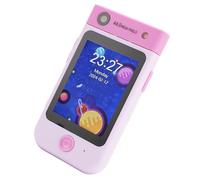 Cryfokt Telefono Giocattolo per Bambini Piccoli, Giocattolo per Smartphone per Bambini Multifunzionali Portatili da 2,8 Pollici Tattili per all'aperto (rosa chiaro)