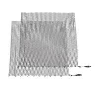 Cryfokt Tenda per Camino in Rete, Schermi di Ricambio Sospesi a 2 Pannelli Resistenti al Calore per Parascintille del Camino (24 * 20 Pollici)